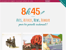 Tablet Screenshot of 8h45.com